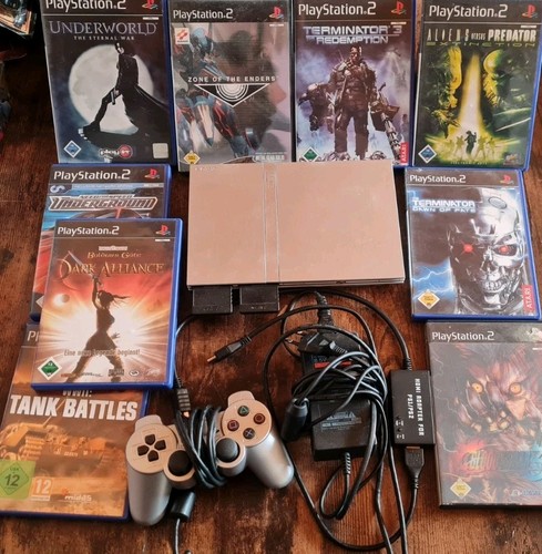 Playstation ps2 slim - playstation, silber